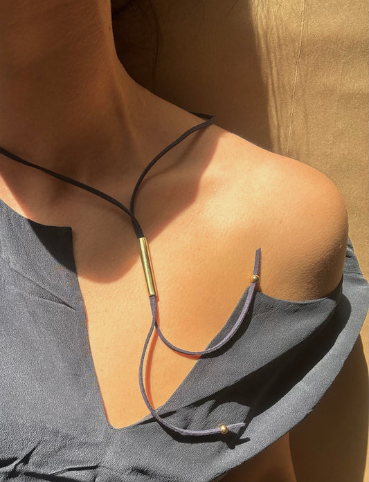 SUEDE LASSO NECKLACE